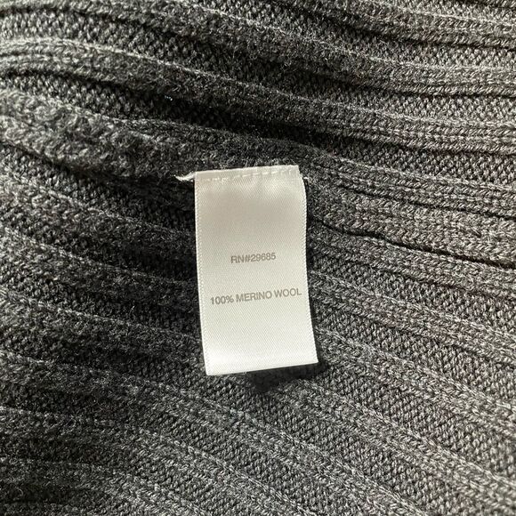 PENDLETON Merino Wool Sleeveless Cardigan Vest Sweater Black Size Large - XL - Picture 5 of 5